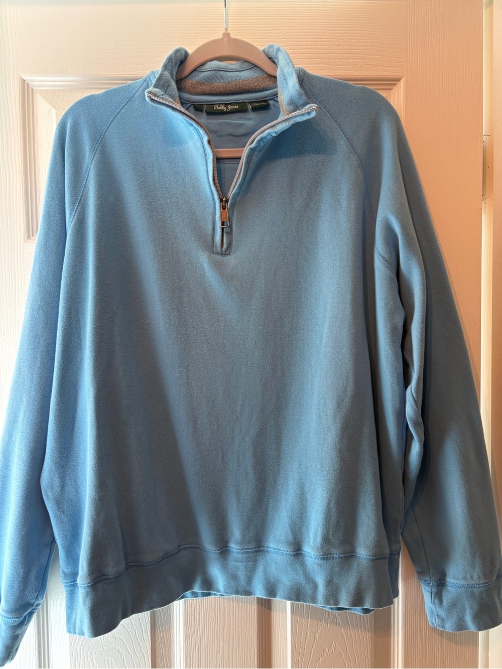 Bobby Jones Powder Blue Half-Zip Sweater